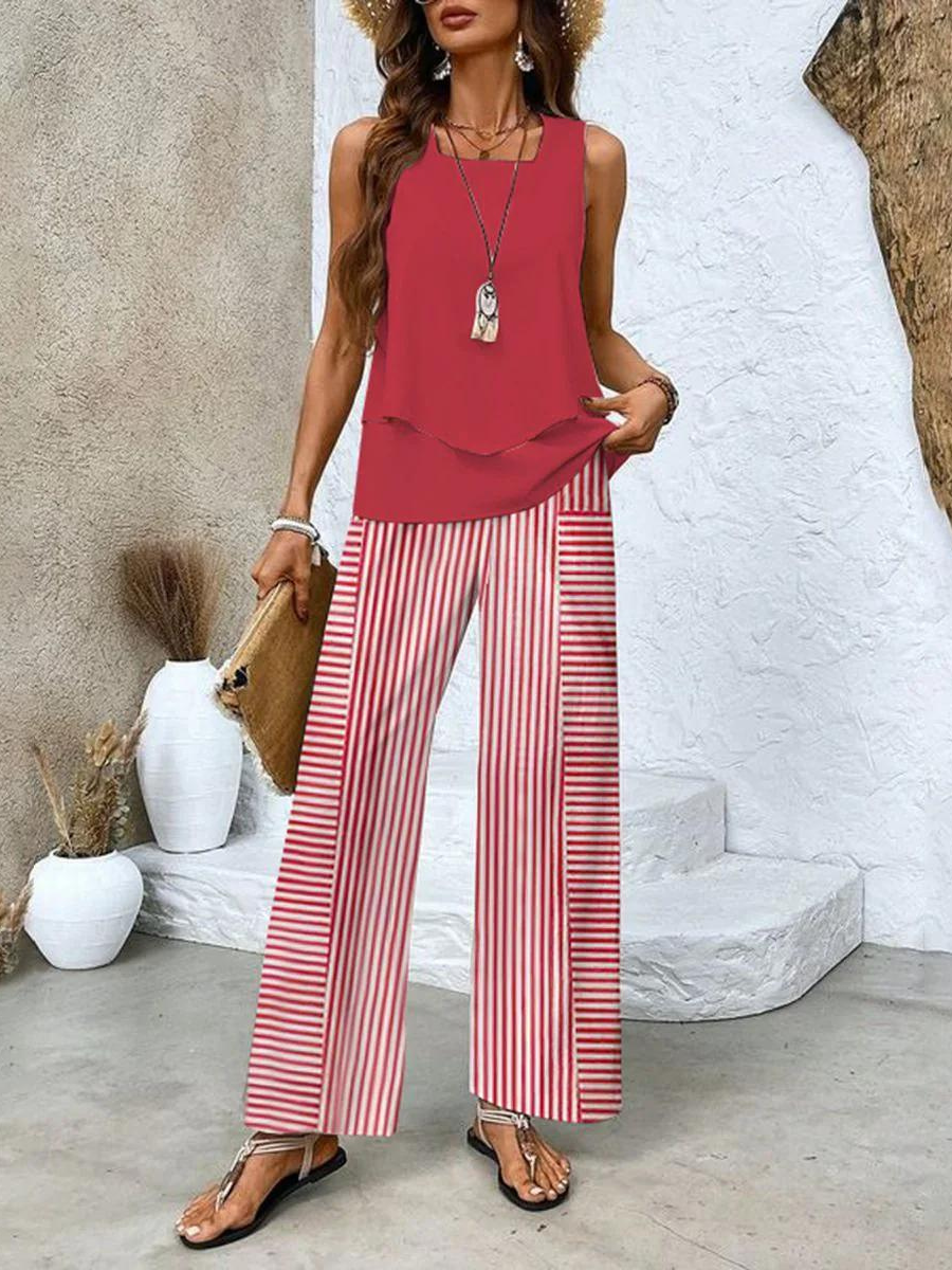 Livia – Conjunto sin mangas con pantalones