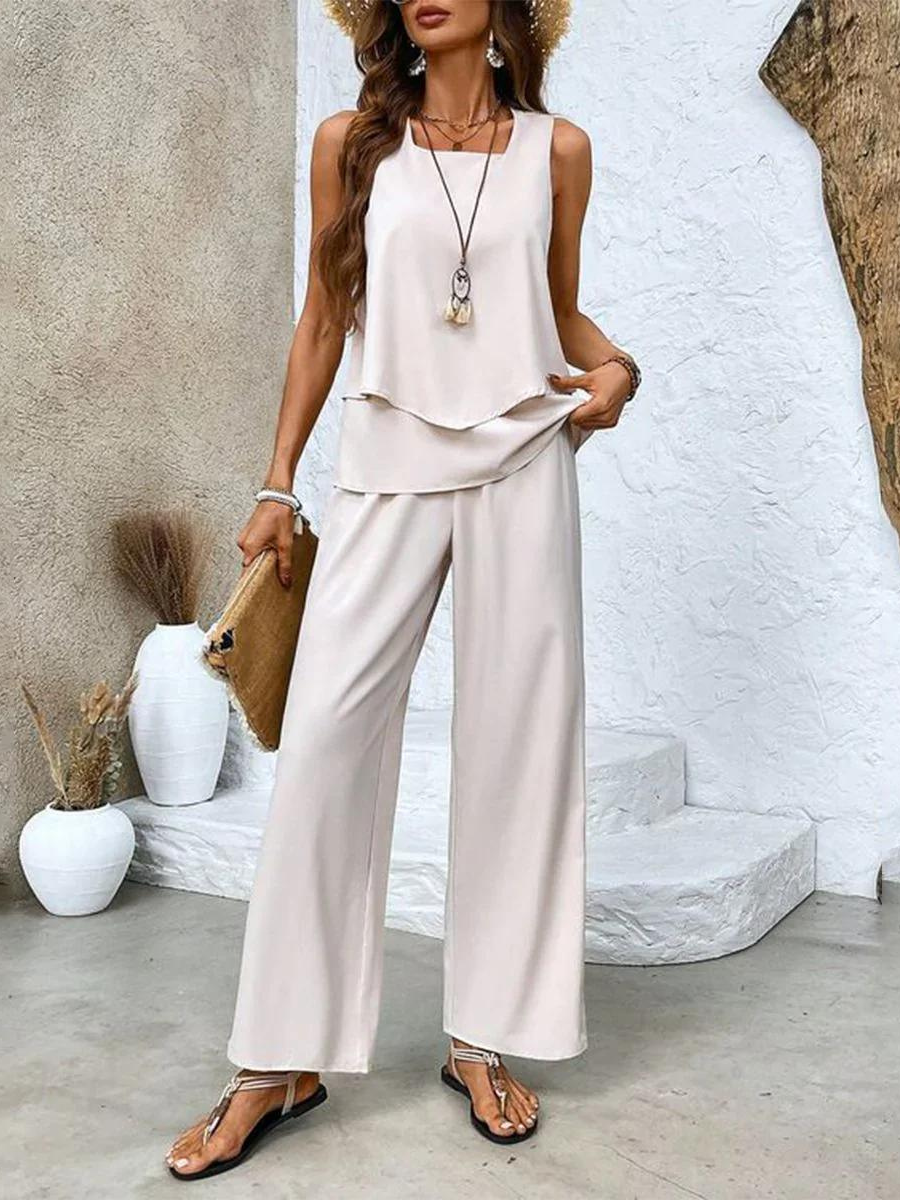 Livia – Conjunto sin mangas con pantalones