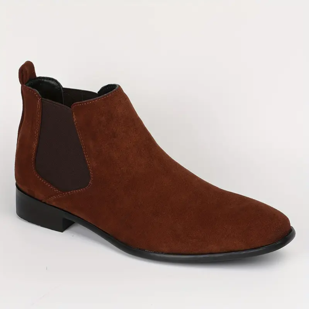 Dario – Botas Chelsea de Cuero Auténtico con Tacón Bajo
