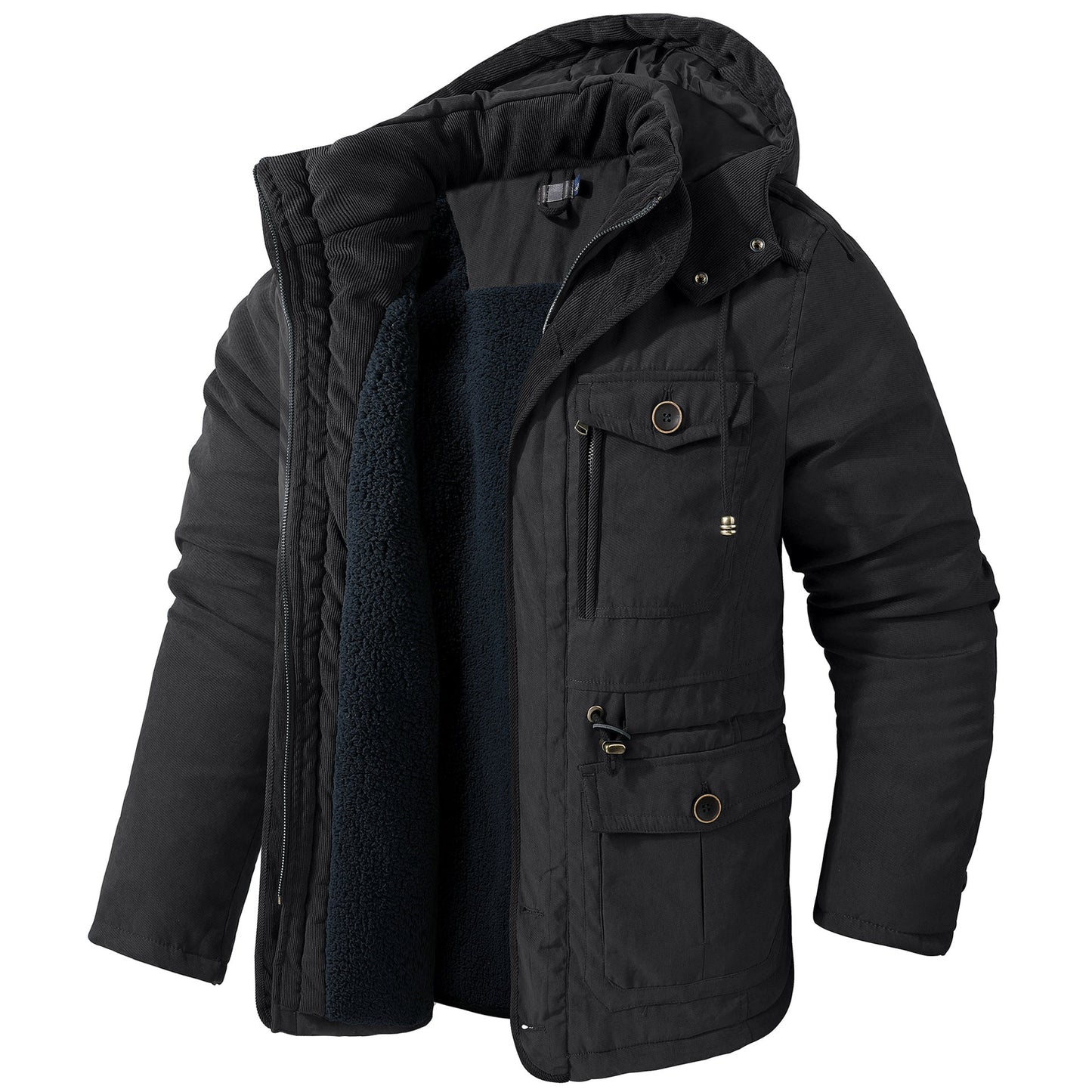 Daren - Chaqueta Caliente con Capucha para Hombres