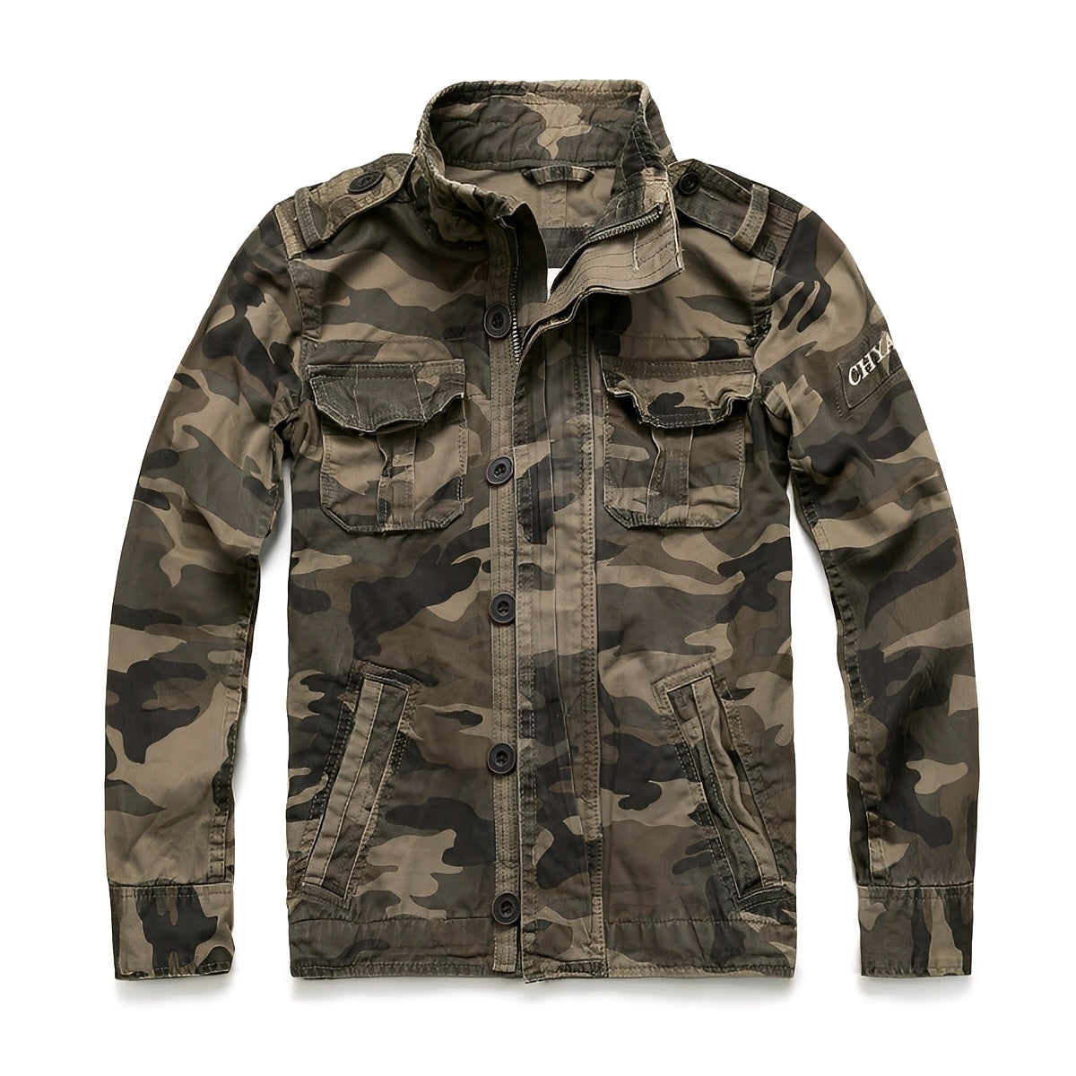 Trenton - Chaqueta de mezclilla clásica con bolsillos para hombres