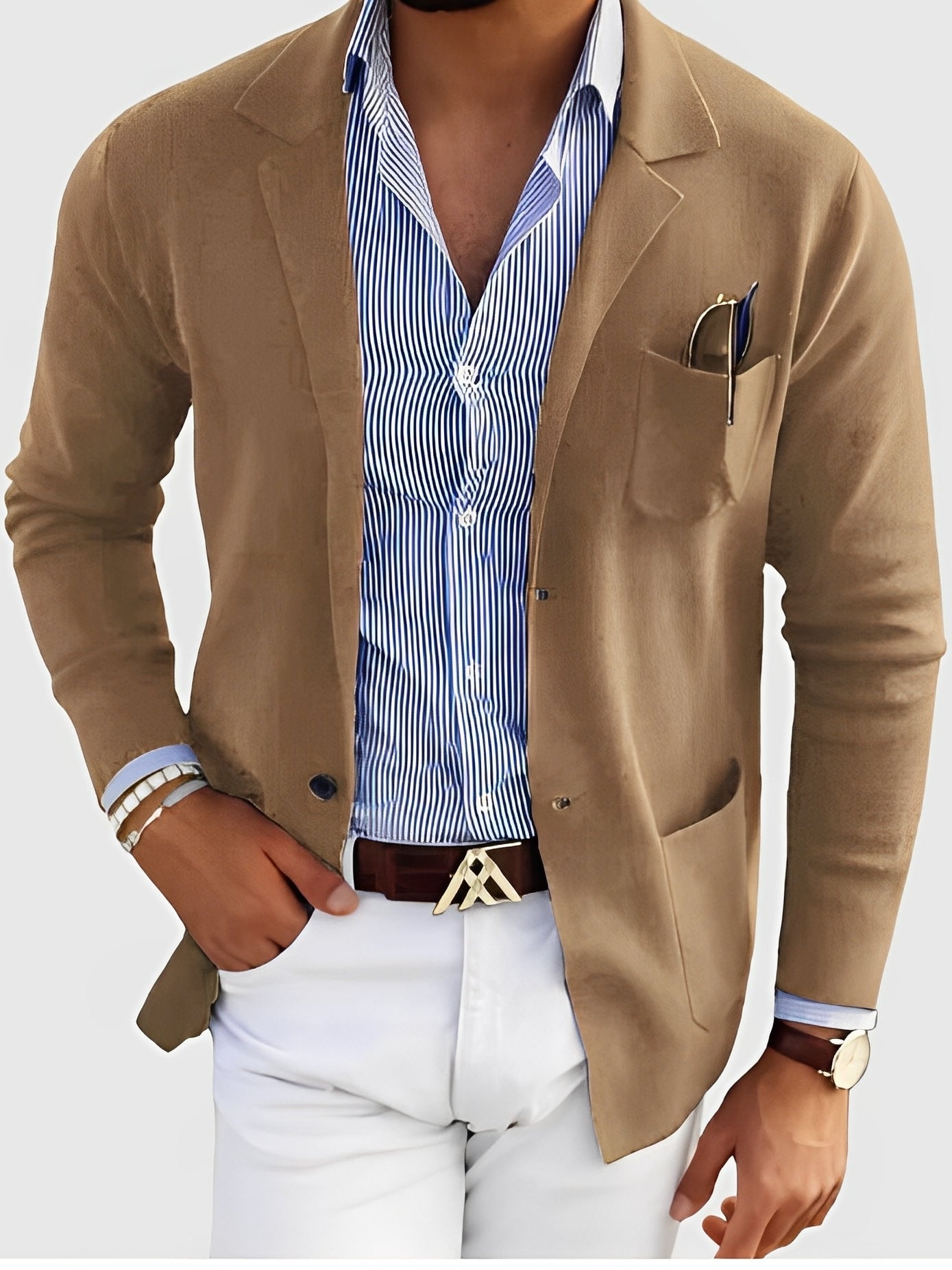Jordan - Blazer Elegante con Bolsillos para Hombre