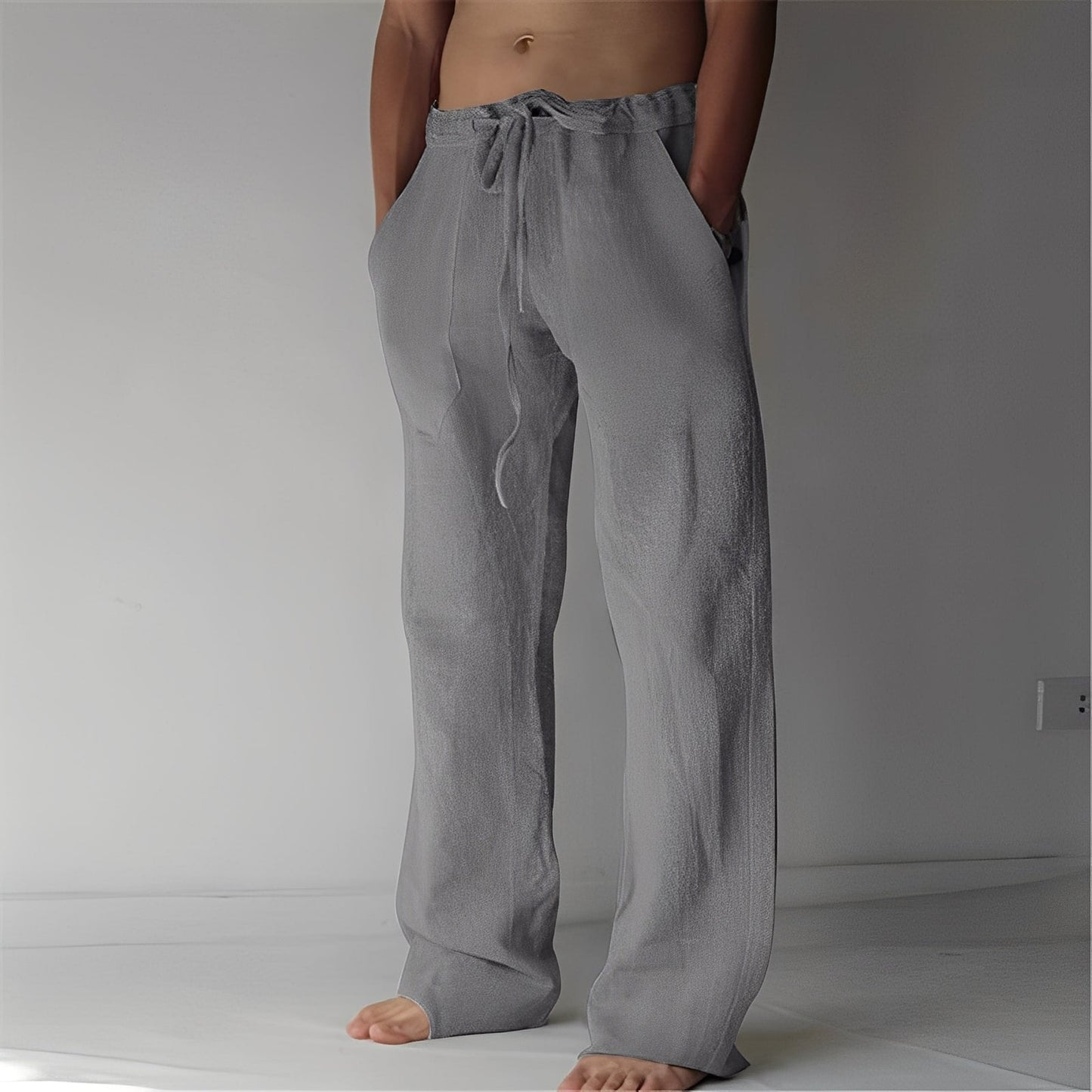 Arthur – Pantalones Amplios de Lino para Hombres