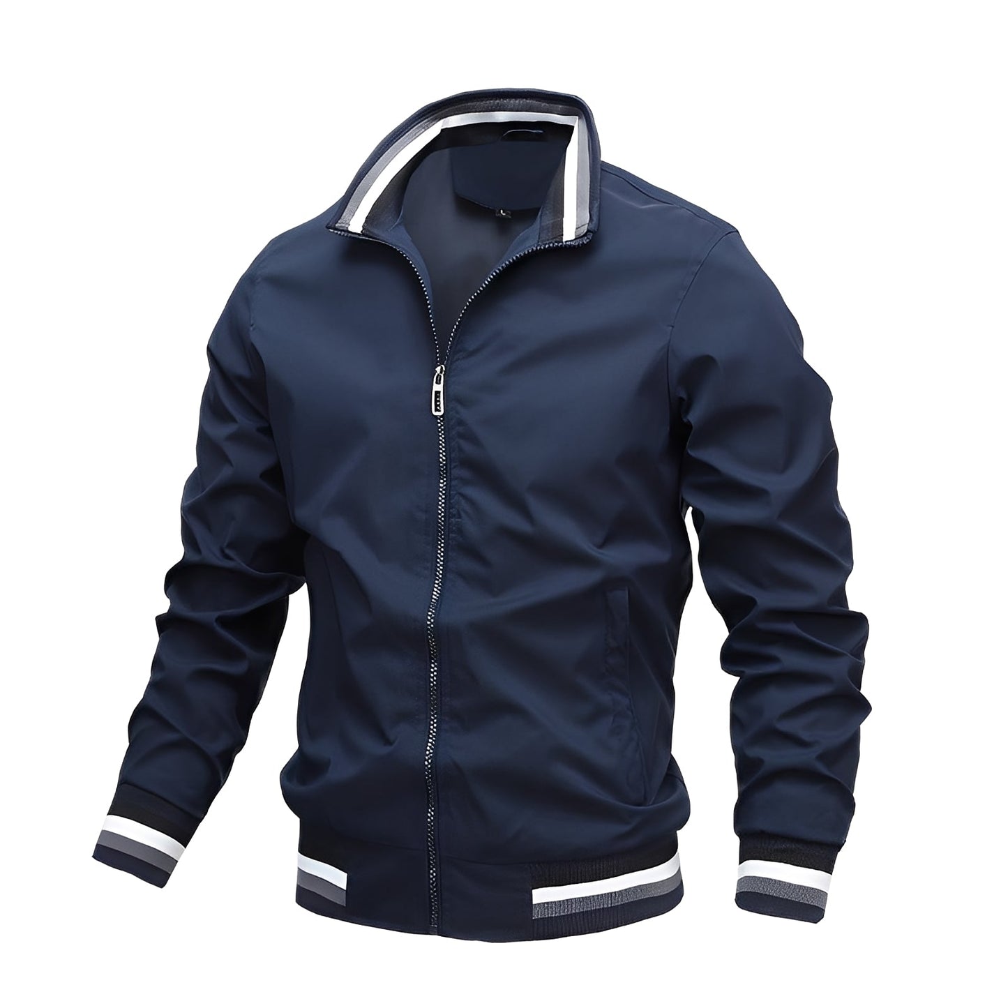 Jeremy - Chaqueta bomber casual con líneas para hombres