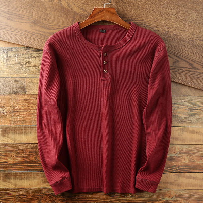 Samuel - Jersey retro de manga larga para hombre