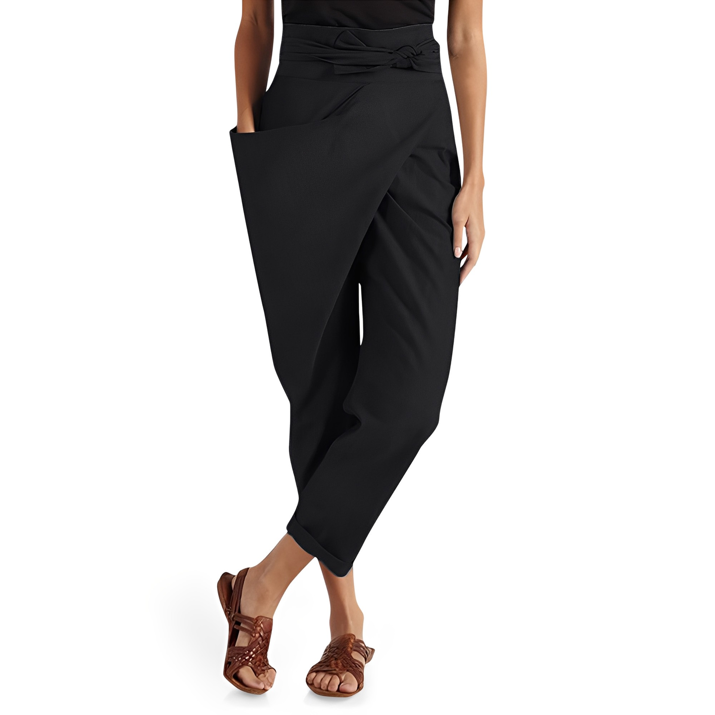 Courteney - Pantalones Harem Altos para Mujeres