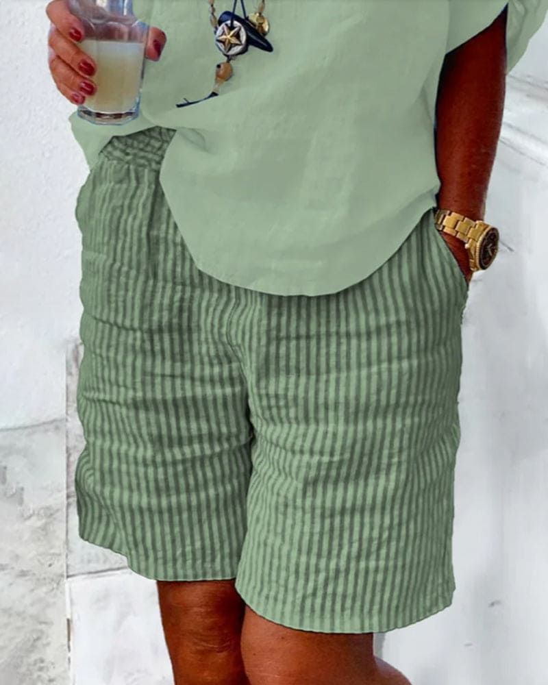 Élise – Shorts con Líneas