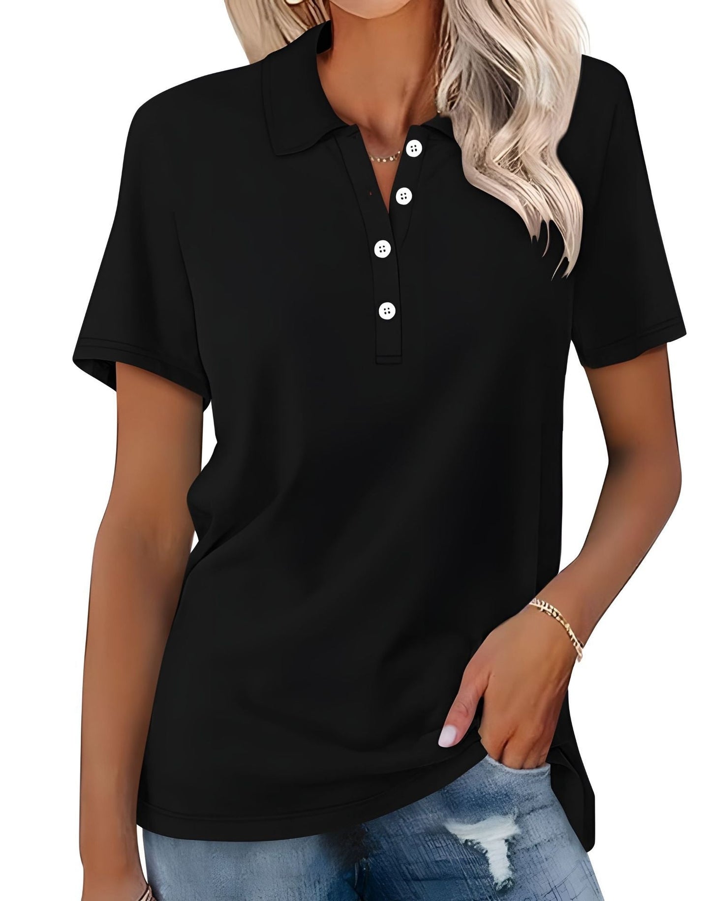 Stella - Polo casual ajustado para mujer