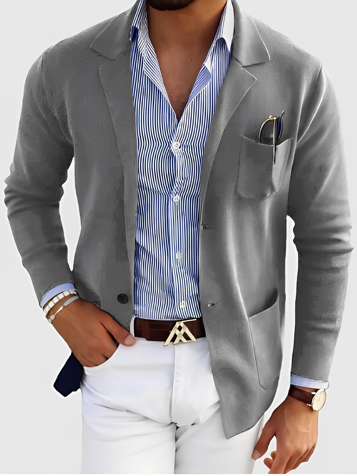Jordan - Blazer Elegante con Bolsillos para Hombre
