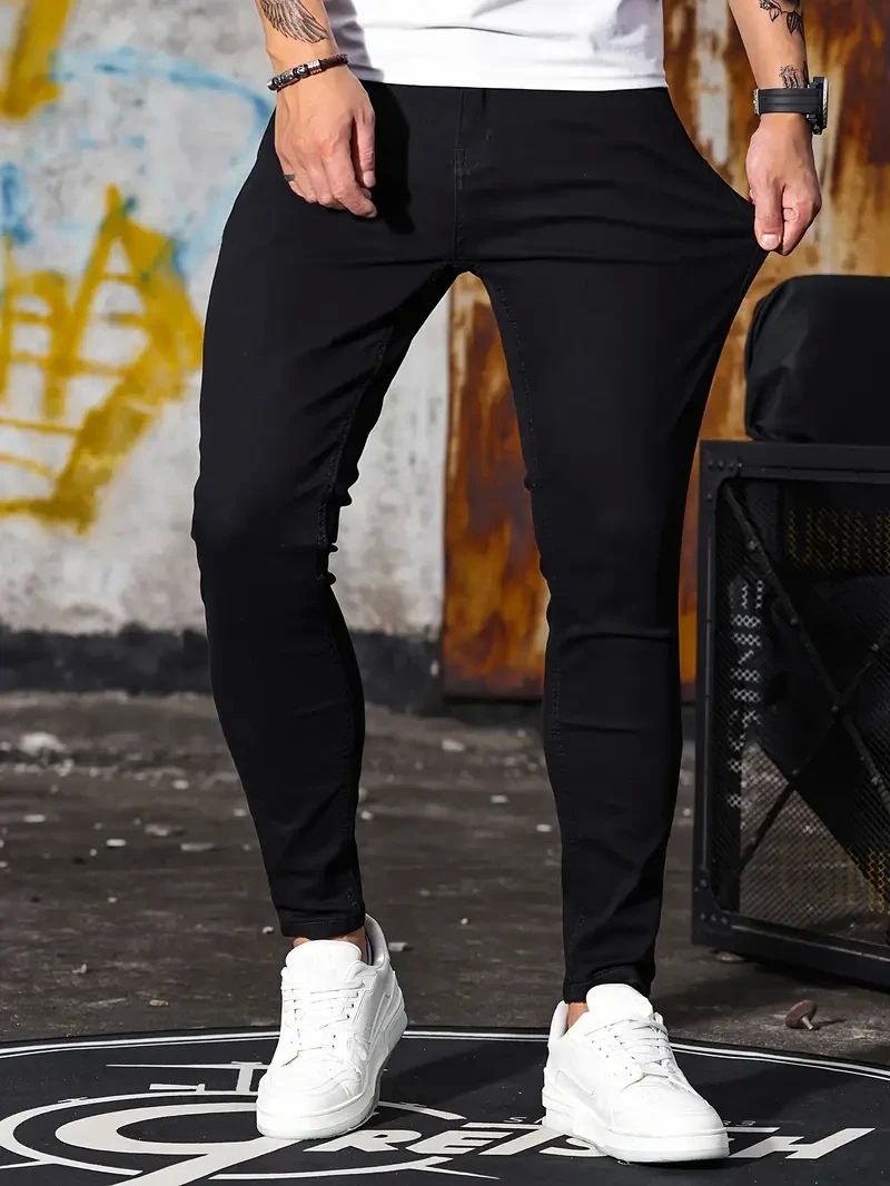 Linford - Jeans clásicos, elásticos y entallados para hombres