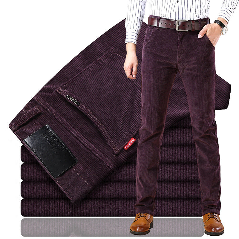 Douglas - Pantalones de pana flexibles para hombres con estilo clásico