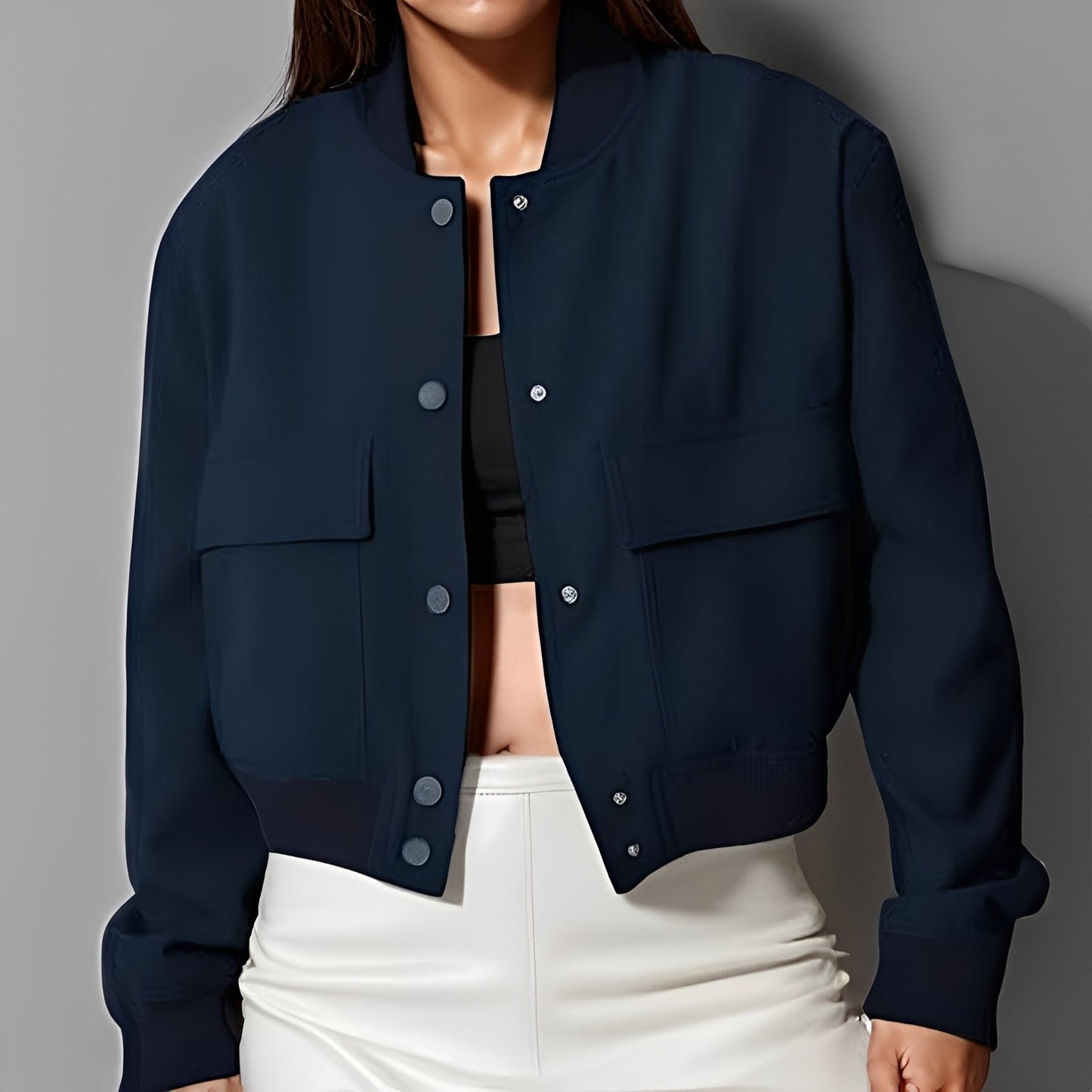 Marva - Chaqueta suelta y casual con grandes bolsillos para mujer