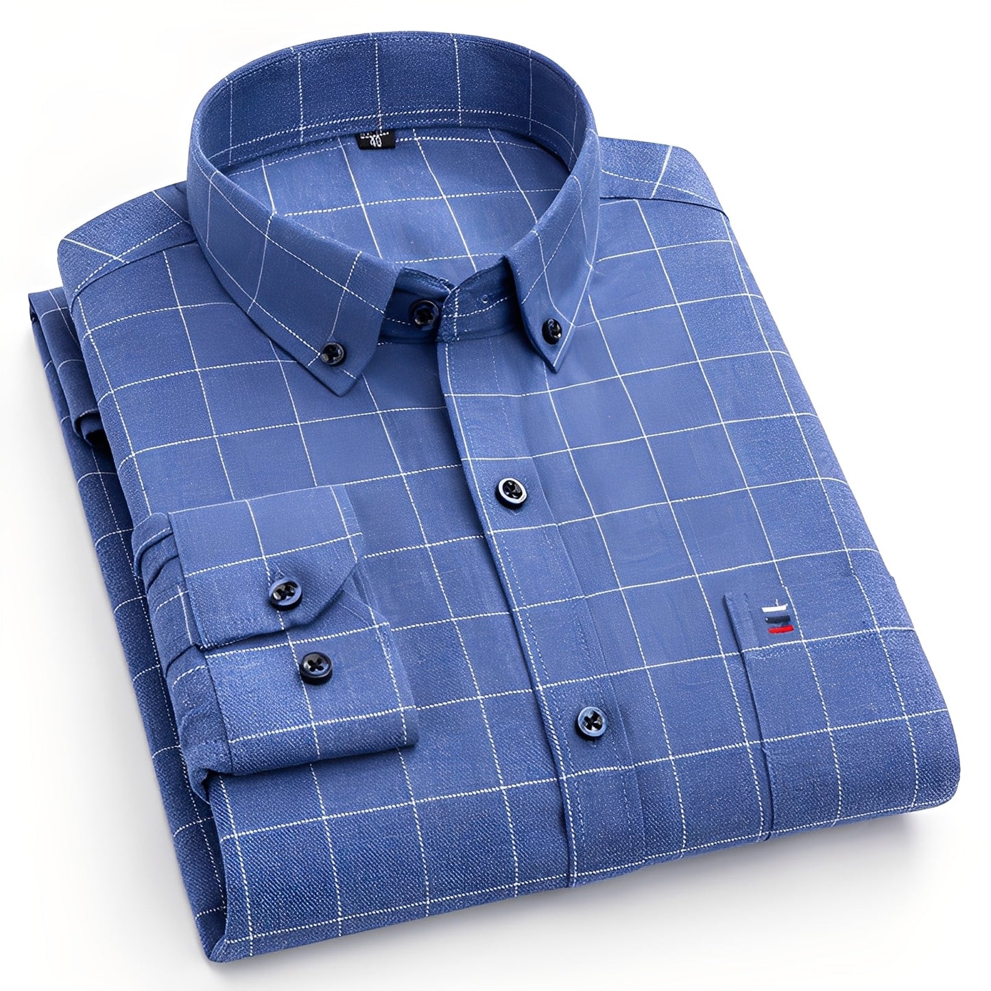 Nikolas - Camisa informal de cuadros de algodón para hombres