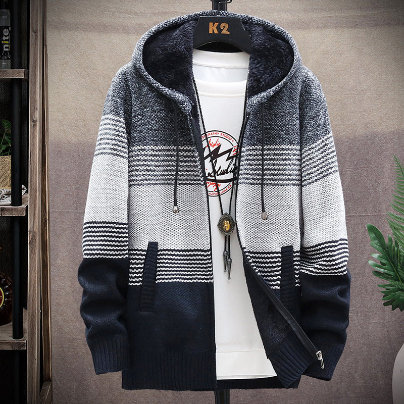Dawson - Abrigo largo con capucha para hombre