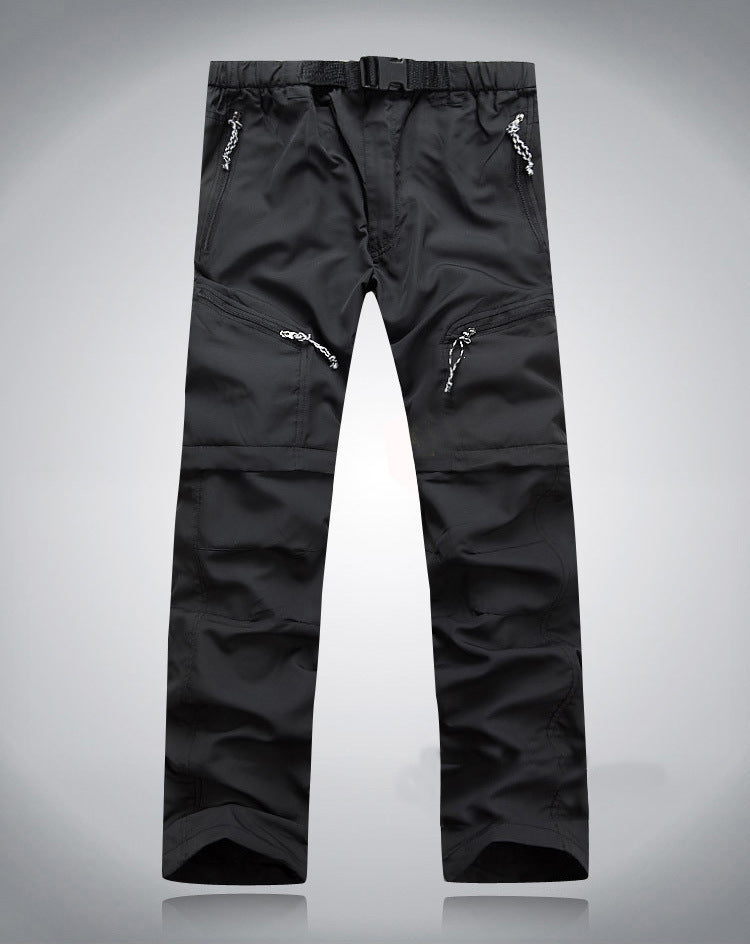Derryl - Pantalón práctico con cremallera desmontable para hombres