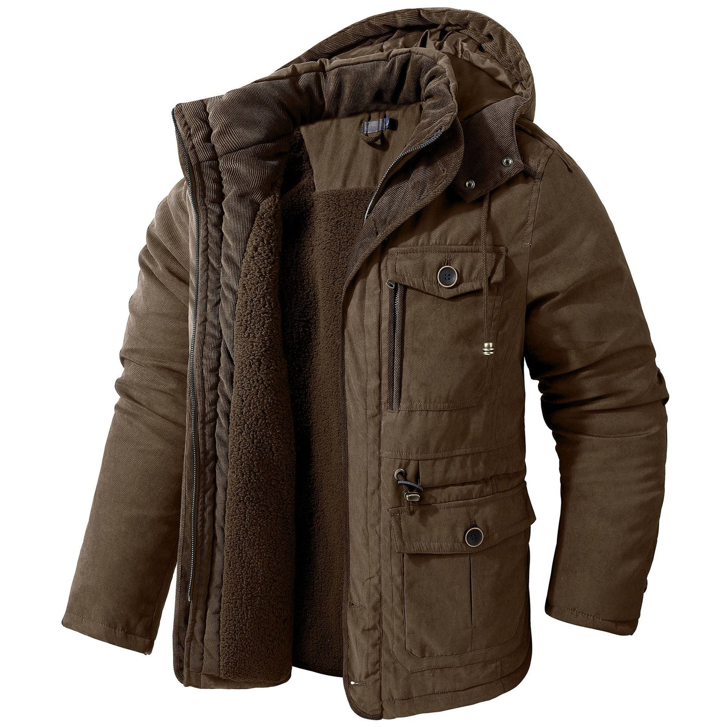 Daren - Chaqueta Caliente con Capucha para Hombres