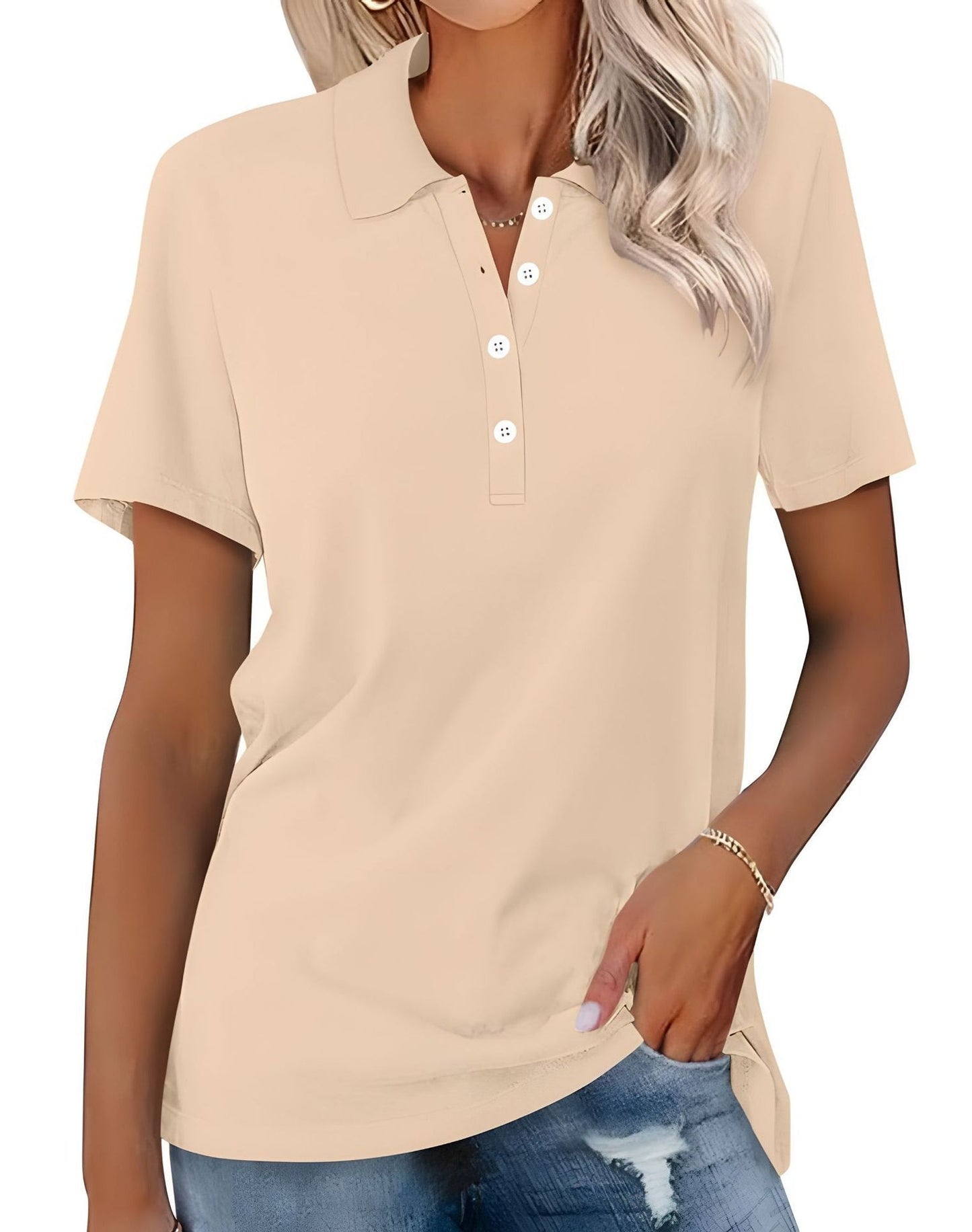 Stella - Polo casual ajustado para mujer