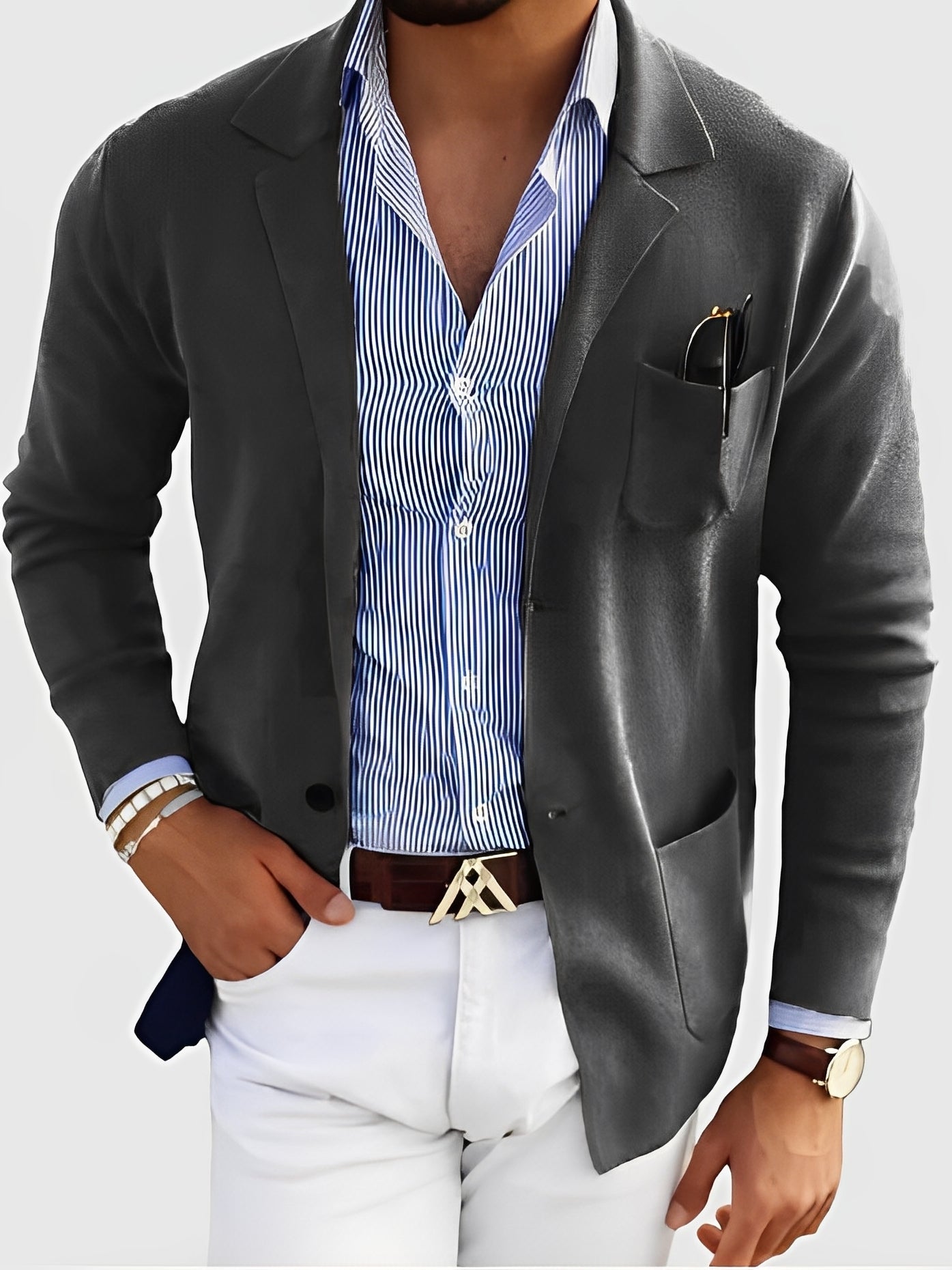 Jordan - Blazer Elegante con Bolsillos para Hombre
