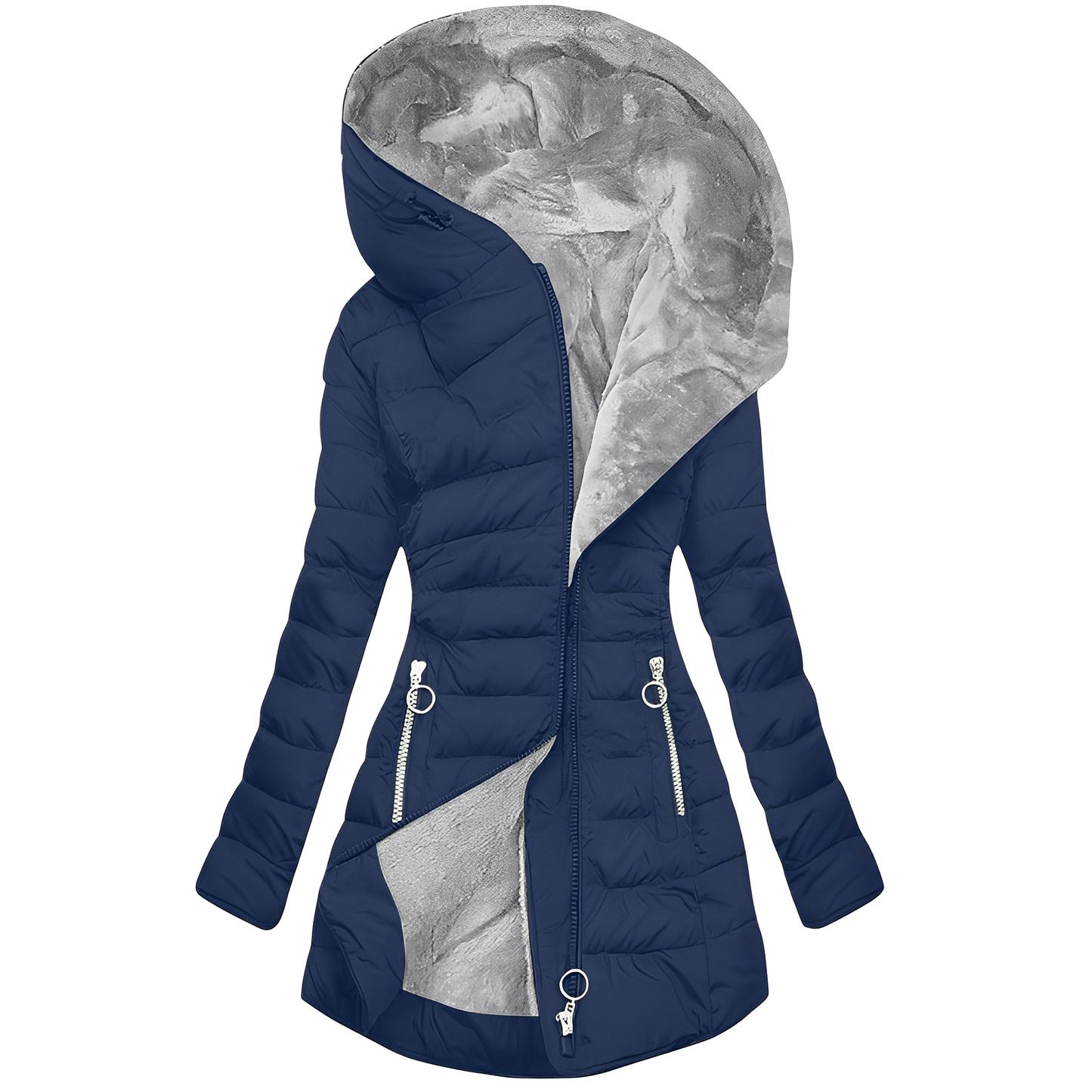 Jasmine - Moderna chaqueta con capucha para invierno de mujeres
