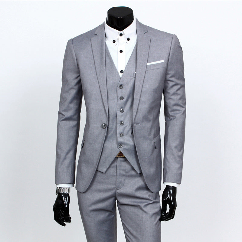 Reynard - Traje de negocios de 3 piezas elegante para hombres