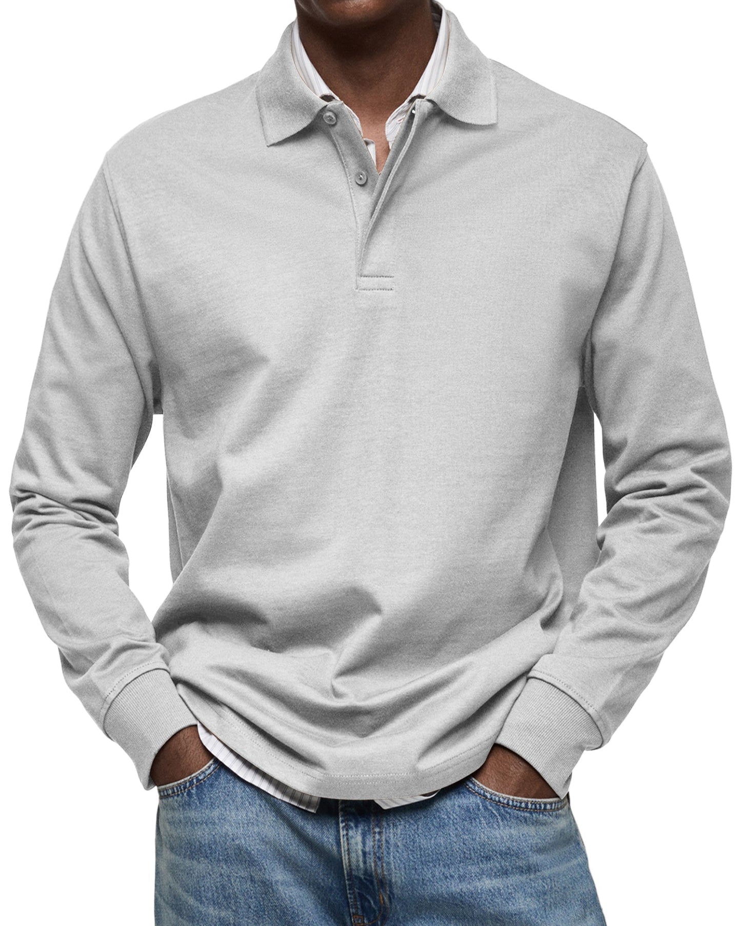 Dewey - Polo de Hombre de Manga Larga