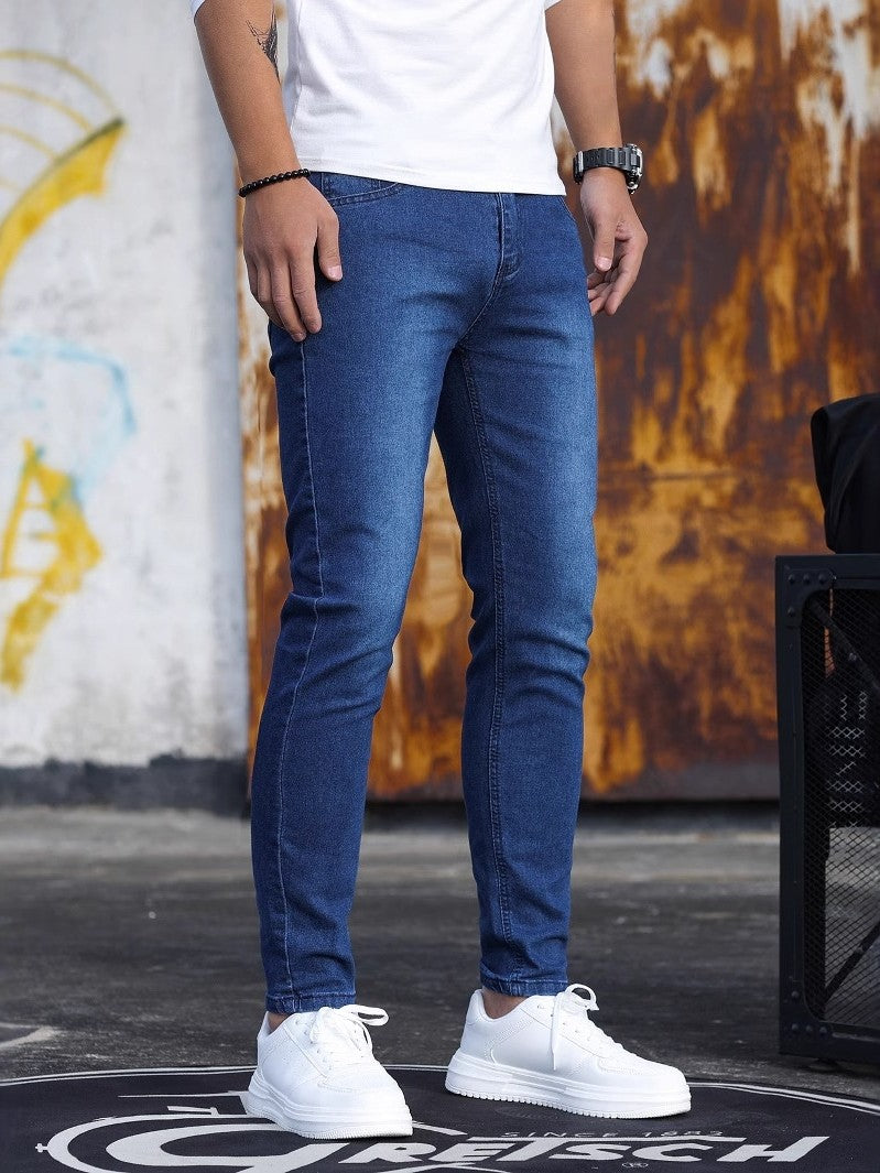 Linford - Jeans clásicos, elásticos y entallados para hombres