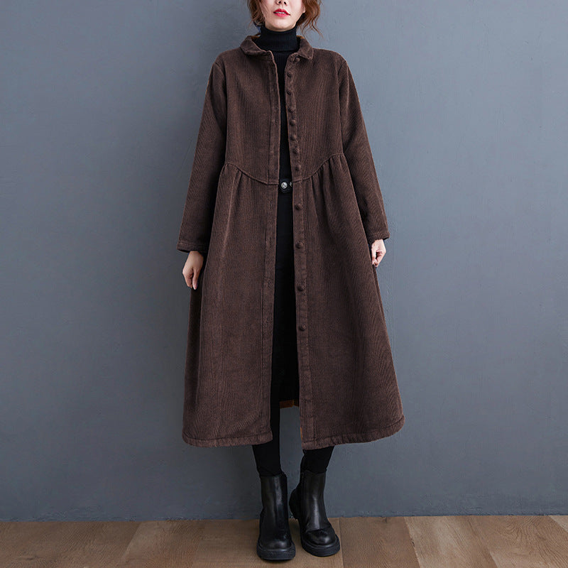 Amelia - Chaqueta de pana caliente con corte amplio para mujeres