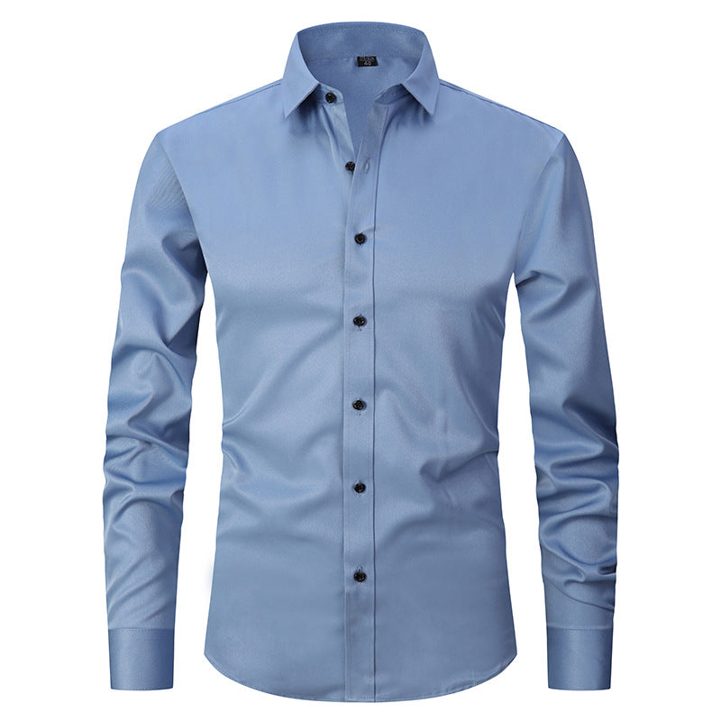 Jaren - Camisa formal elástica de manga larga para hombres