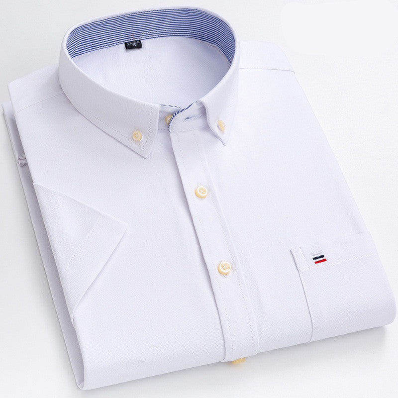 Desmond - Camisa simple y cómoda con bolsillo frontal para hombres