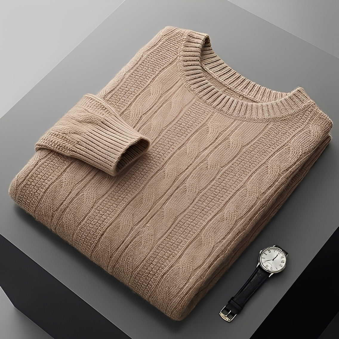 Kenrick - Suéter fino y suave para hombres