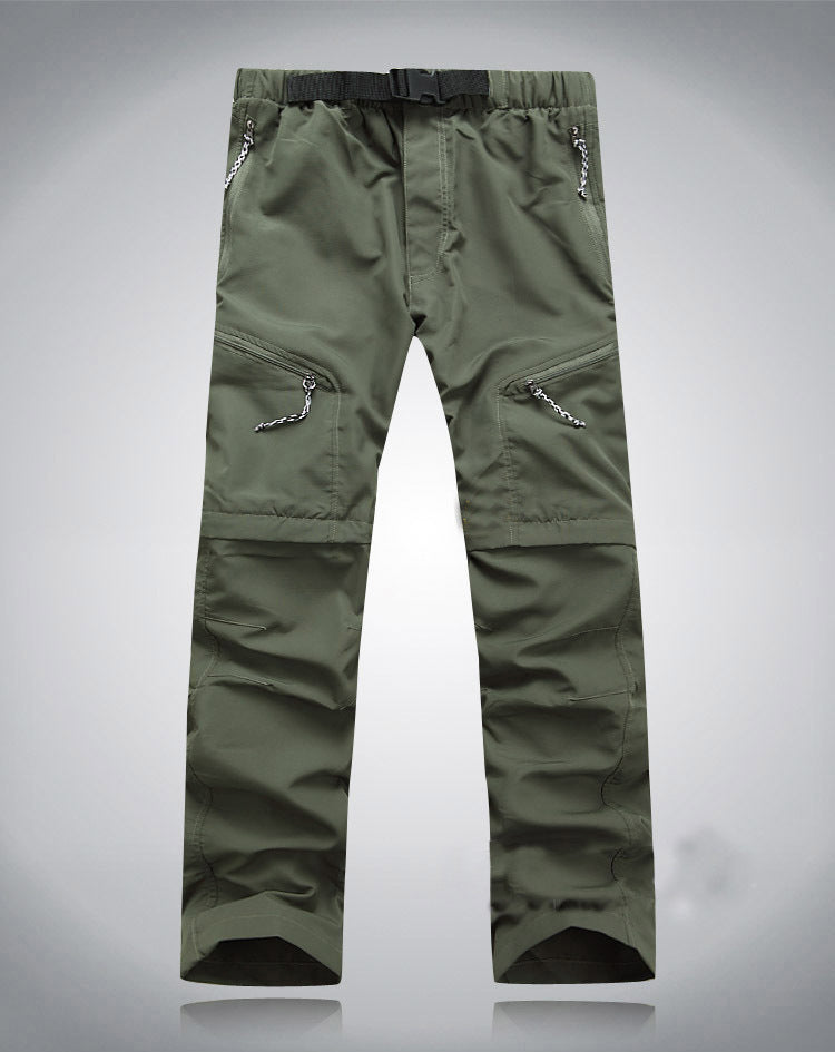 Derryl - Pantalón práctico con cremallera desmontable para hombres