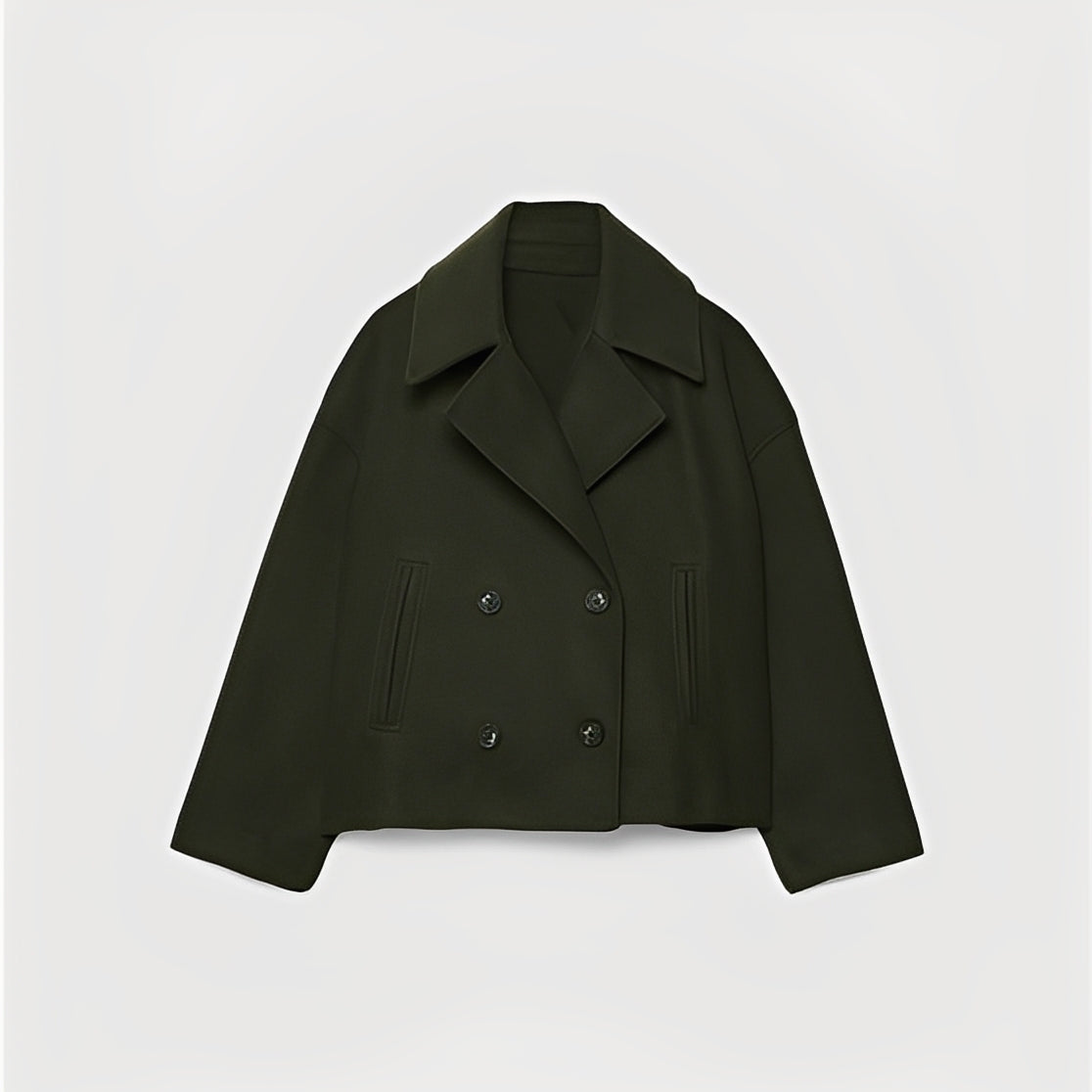Abegail - Chaqueta corta, holgada y casual para mujeres