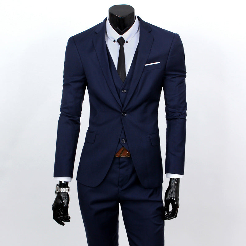Reynard - Traje de negocios de 3 piezas elegante para hombres