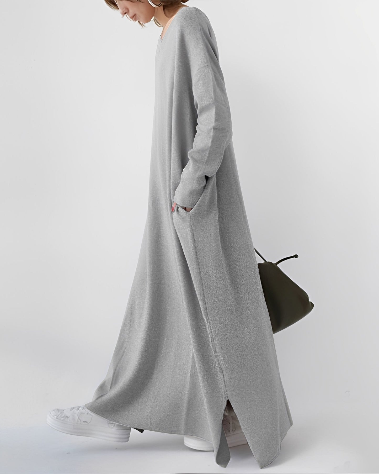 Eliana – Vestido Largo de Manga Larga