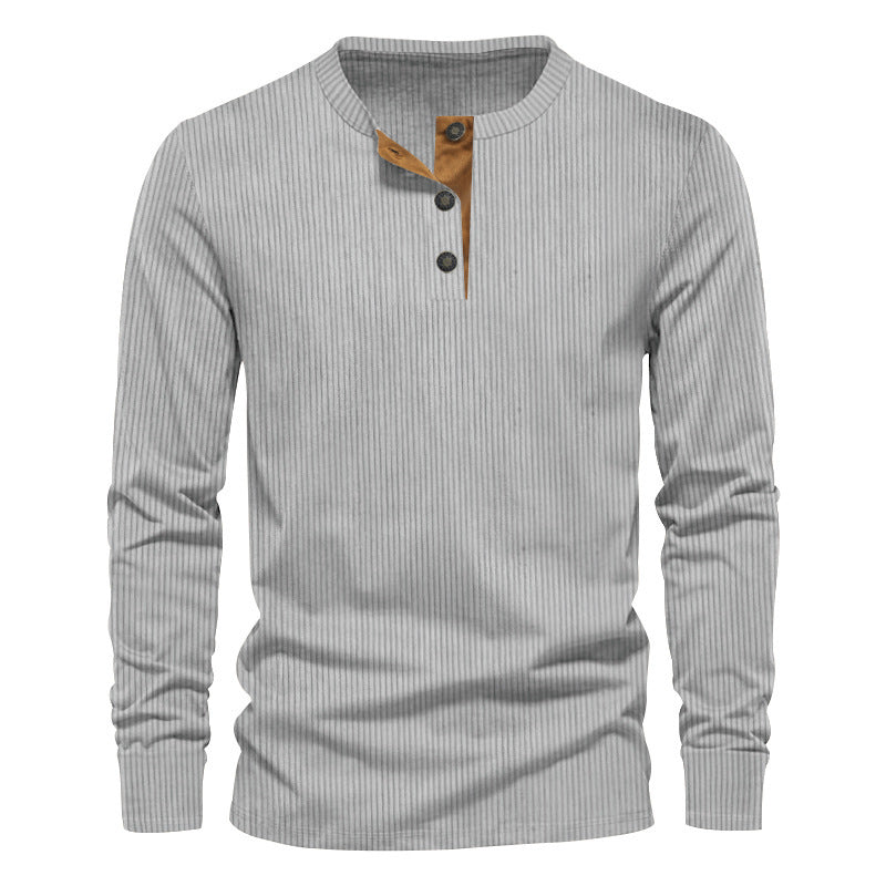 Dwaine - Camisa de Pana de Manga Larga para Hombres