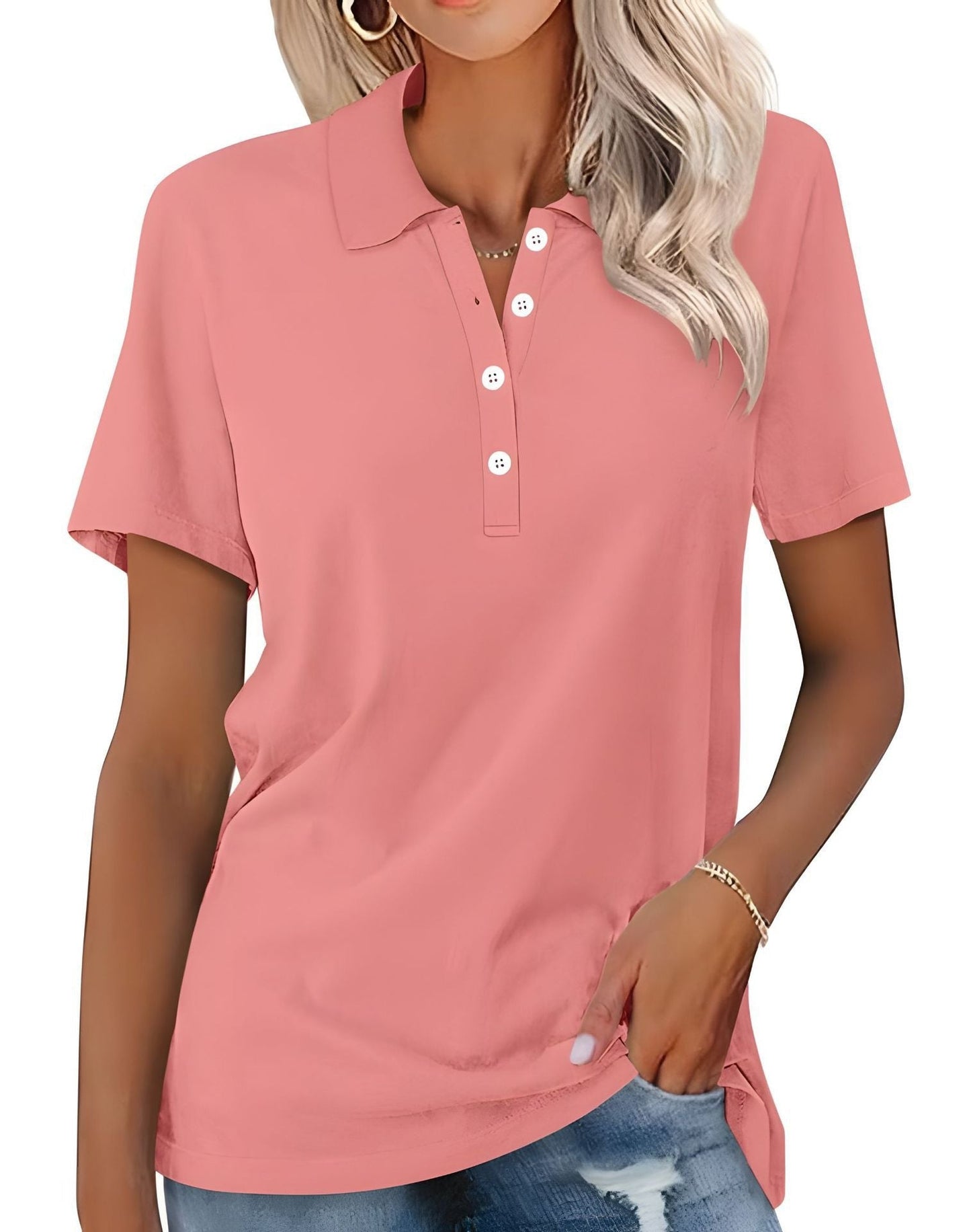 Stella - Polo casual ajustado para mujer