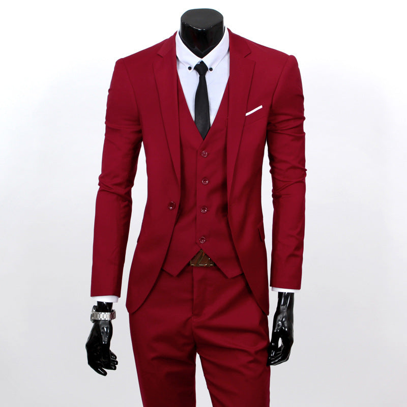 Reynard - Traje de negocios de 3 piezas elegante para hombres