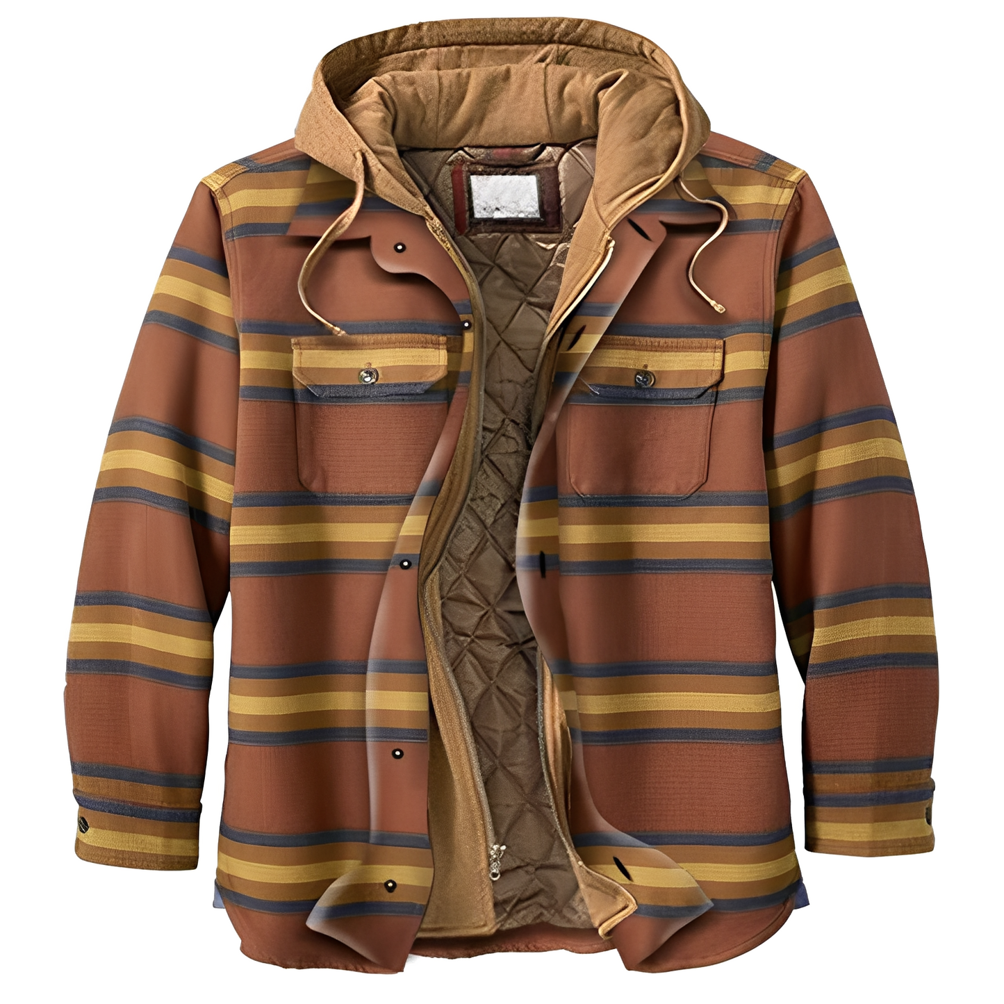 Denzil - Chaqueta informal de cuadros de franela para hombres