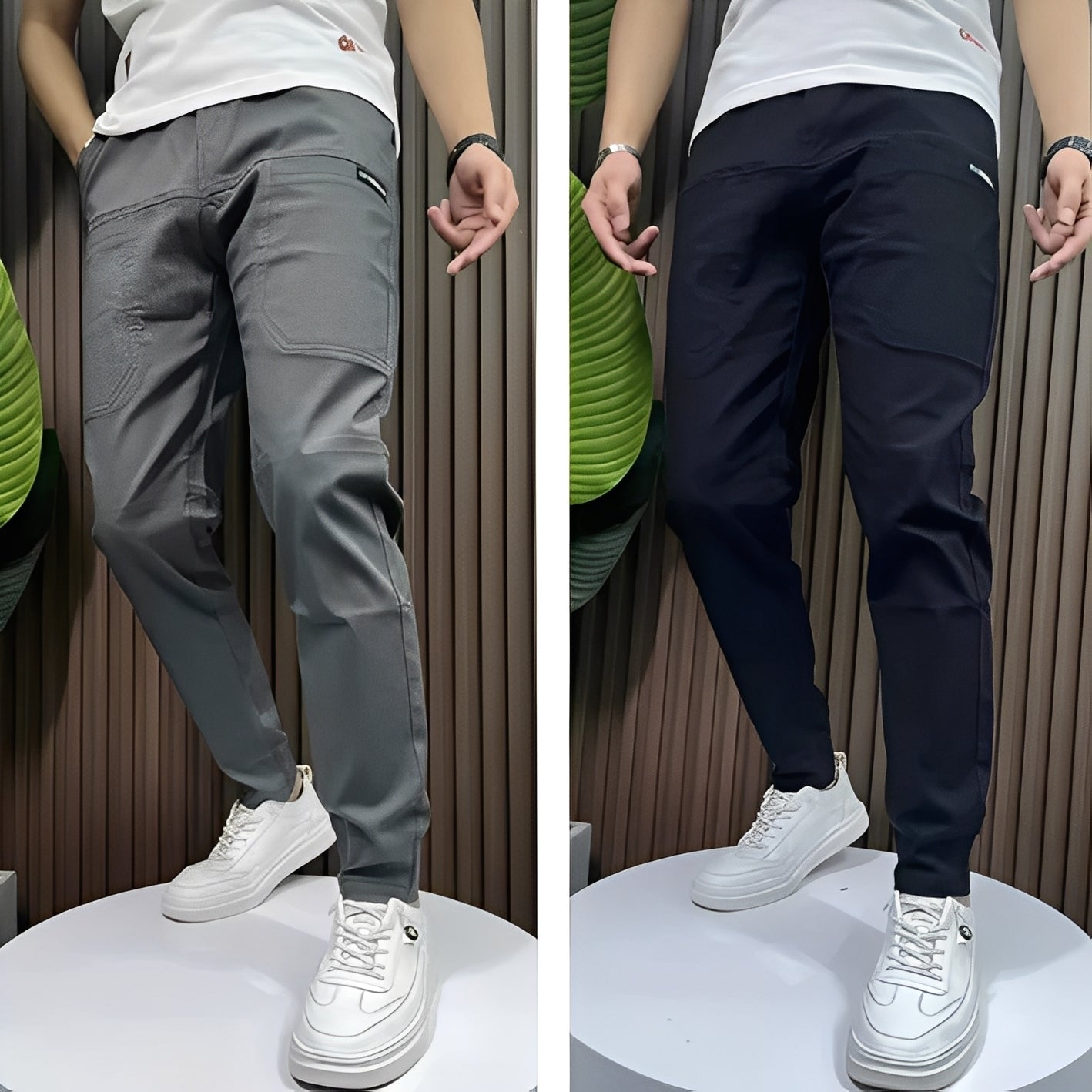 Raynard - Pantalón de cargo elegante y elástico para hombres
