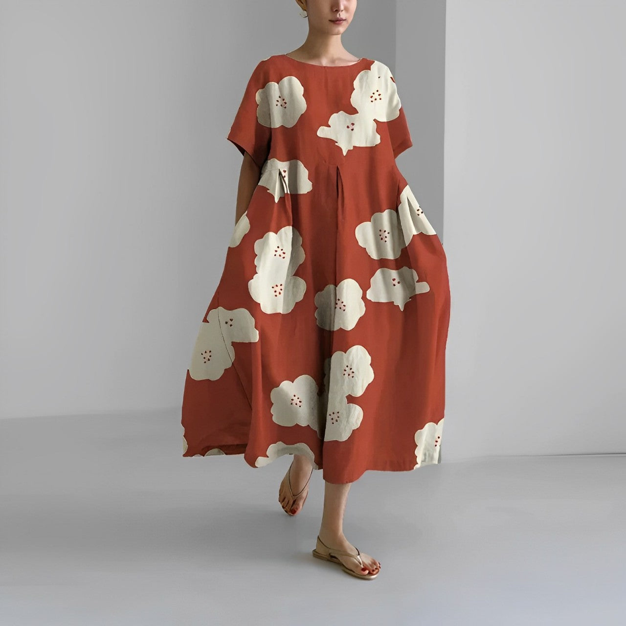 Ronja – Vestido Suelto Impreso
