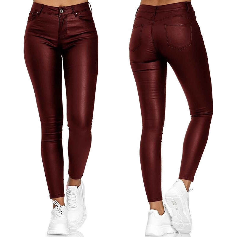 Dina – Pantalones de Cuero Flexibles
