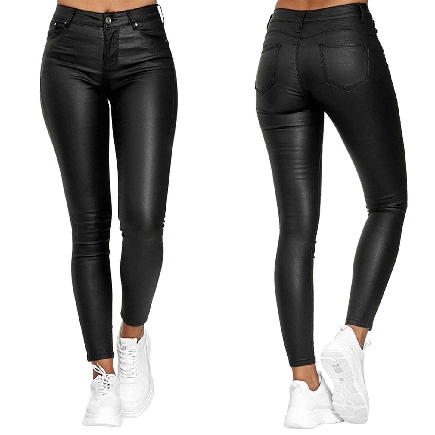 Dina – Pantalones de Cuero Flexibles