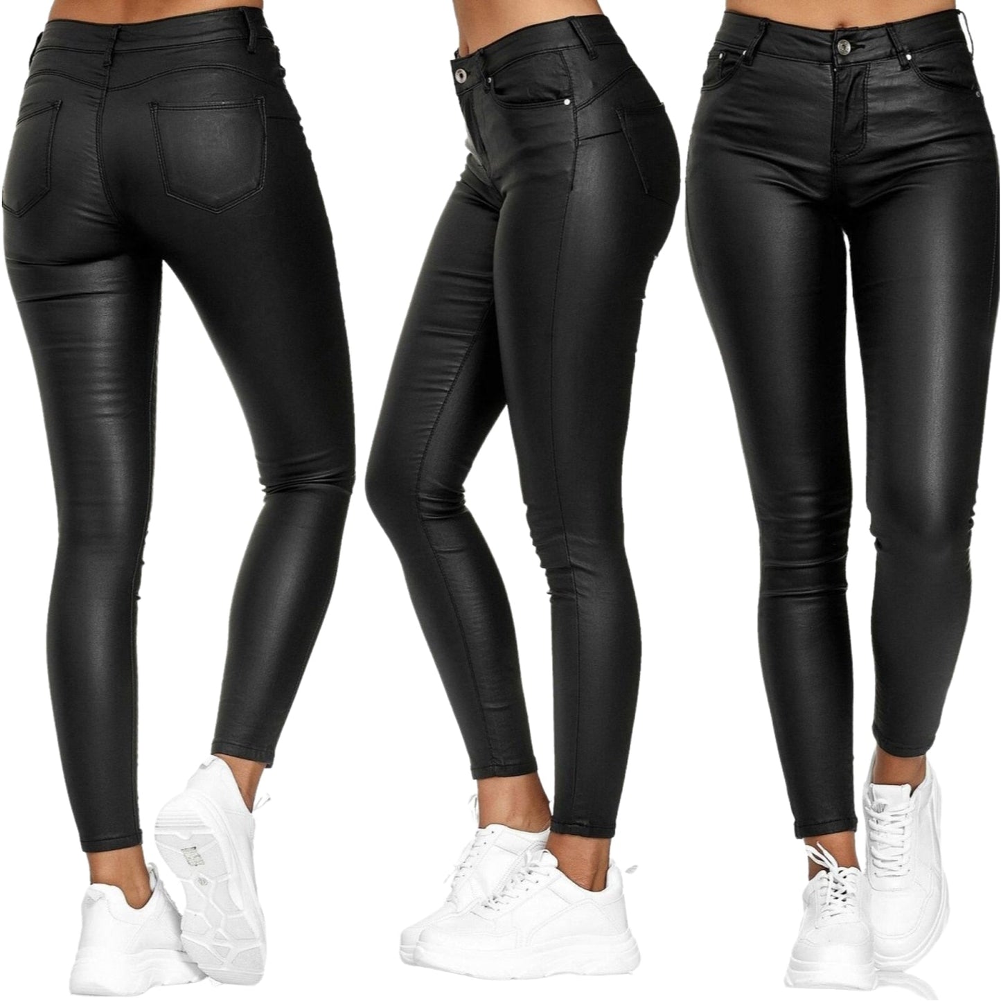Dina – Pantalones de Cuero Flexibles