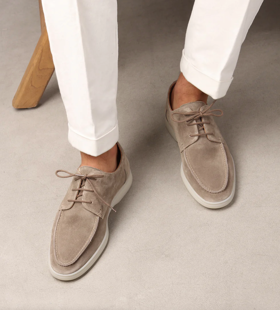 Vilano – Zapatos de cuero tipo mocasín para hombres