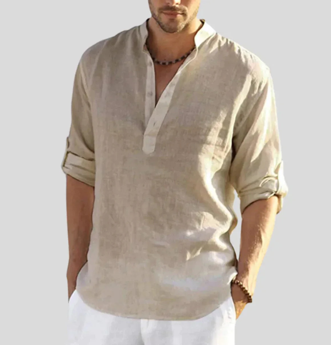 John – Camisa de lino para hombre