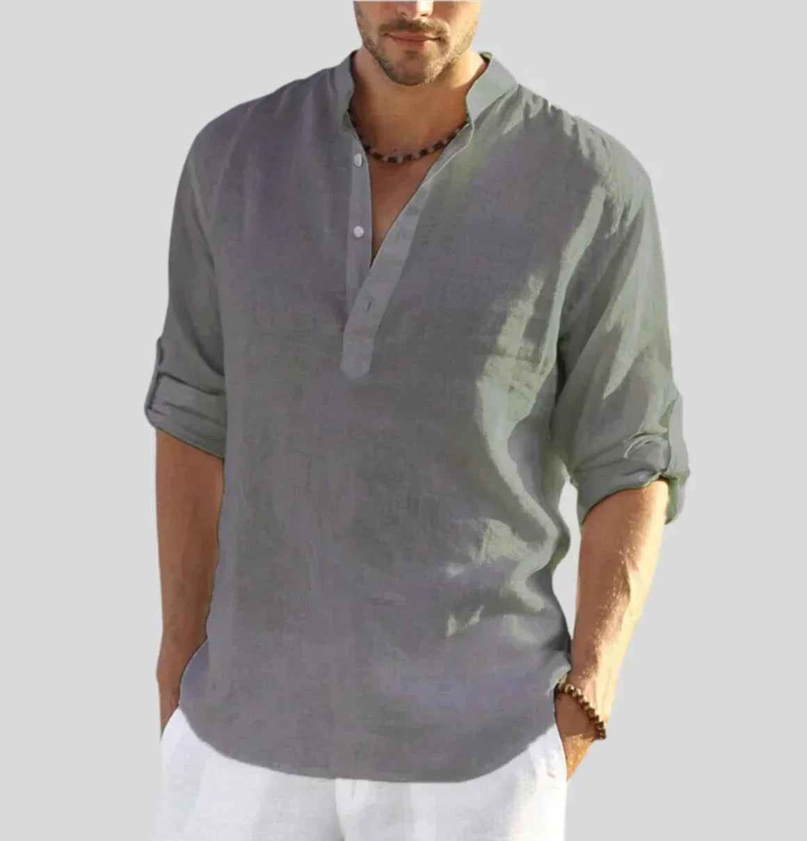 John – Camisa de lino para hombre