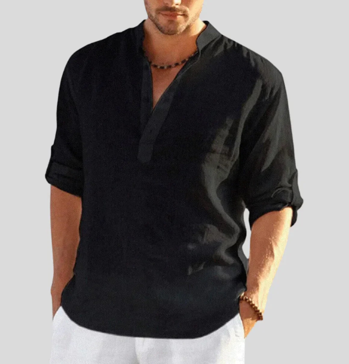 John – Camisa de lino para hombre