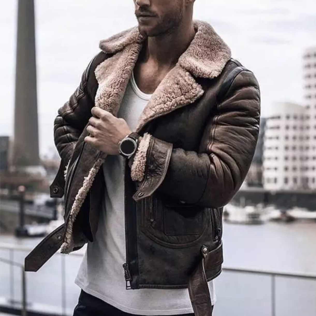 Reginald – Cálida Chaqueta de Invierno para Hombre Estilo Diseñador
