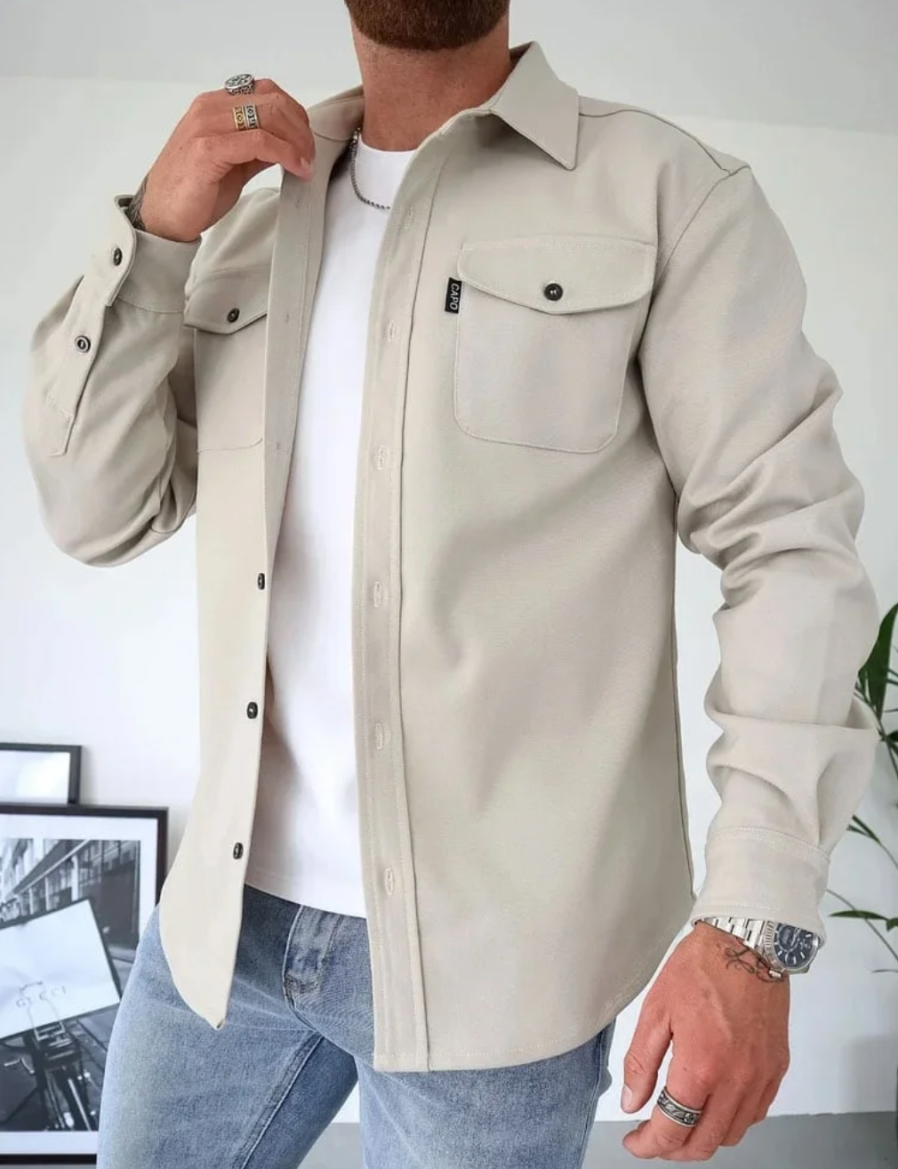 Ivan - Camisa de Hombre, Ajuste Moderno, Elegante & Cómoda
