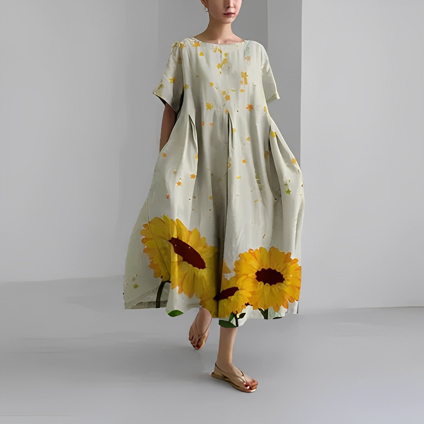 Ronja – Vestido Suelto Impreso